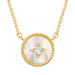 Kette gelbgold Perlmutt