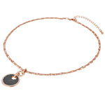 Kette roségold verziert mit Kristallen von Swarovski® weiß