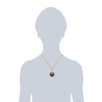 Kette roségold verziert mit Kristallen von Swarovski® weiß