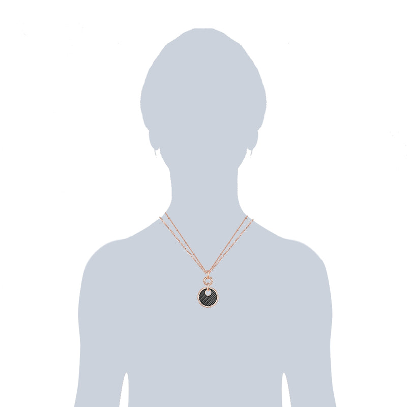 Kette roségold verziert mit Kristallen von Swarovski® weiß