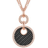 Kette roségold verziert mit Kristallen von Swarovski® weiß