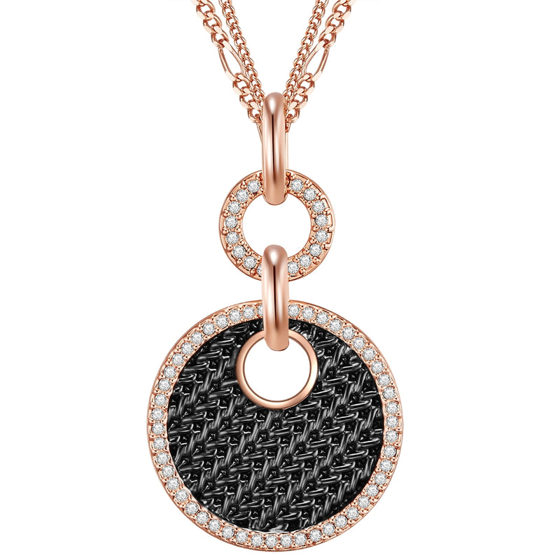 Kette roségold verziert mit Kristallen von Swarovski® weiß