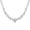 Kette verziert mit Kristallen von Swarovski® weiß