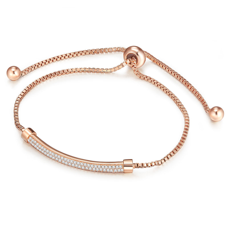Armband roségold Zirkonia weiß