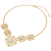 Kette gelbgold verziert mit Kristallen von Swarovski® weiß