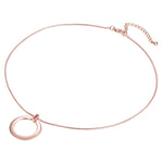 Kette mit Anhänger roségold verziert mit Kristallen von Swarovski® violett