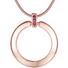 Kette mit Anhänger roségold verziert mit Kristallen von Swarovski® violett