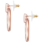 Ohrhänger roségold verziert mit Kristallen von Swarovski® violett