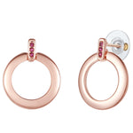 Ohrhänger roségold verziert mit Kristallen von Swarovski® violett