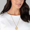 Kette mit Anhänger gelbgold verziert mit Kristallen von Swarovski® weiß
