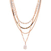Kette mit Anhänger gelbgold Muschelkernperle weiß