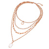 Kette mit Anhänger gelbgold Muschelkernperle weiß