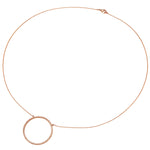 Kette mit Anhänger roségold Zirkonia weiß