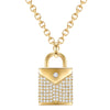Kette mit Anhänger gelbgold verziert mit Kristallen von Swarovski® weiß
