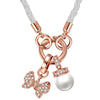 Kette weiß Perle (synth.) weiß verziert mit Kristallen von Swarovski® weiß