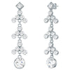 Ohrhänger verziert mit Kristallen von Swarovski® weiß